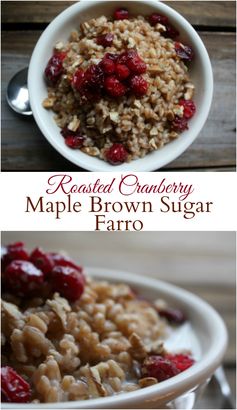 Roasted Cranberry Maple Farro