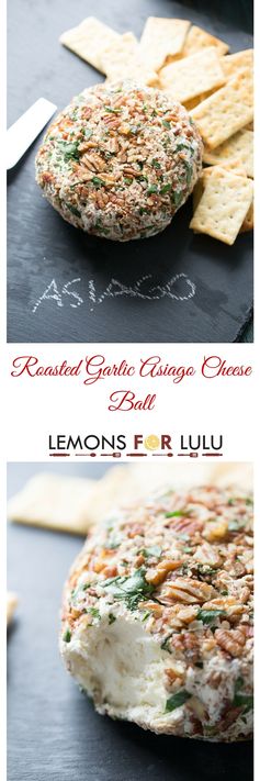 Roasted Garlic Asiago Cheese Ball