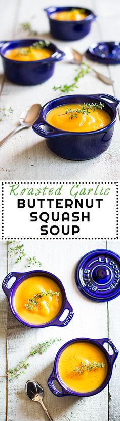 Roasted Garlic Butternut Squash Soup