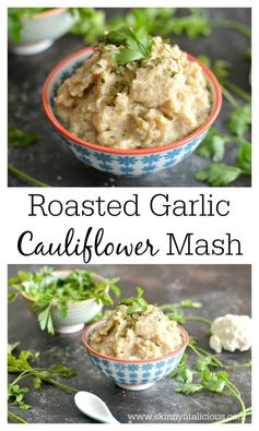 Roasted Garlic Cauliflower Mash