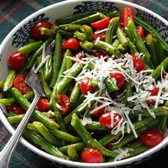 Roasted Italian Green Beans & Tomatoes