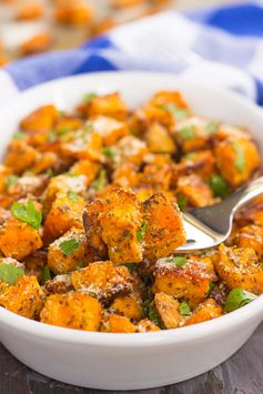 Roasted Parmesan Herb Sweet Potatoes