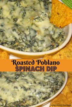 Roasted Poblano Spinach Dip