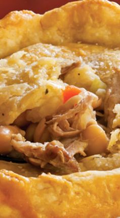 Roasted Pork and White Bean Pot Pies