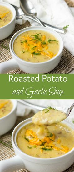 Roasted Potato And Garlic Soup