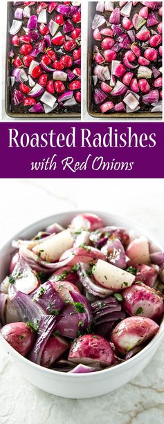 Roasted Radishes with Red Onions