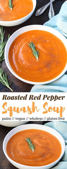 Roasted Red Pepper & Squash Soup