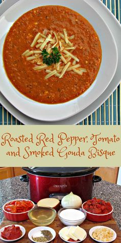 Roasted Red Pepper, Tomato and Smoked Gouda Bisque – Low Carb, Gluten Free