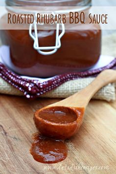 Roasted Rhubarb Barbecue Sauce