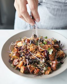 Roasted Sweet-Potato and Farro Salad