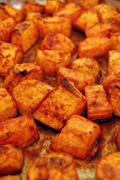 Roasted Sweet Potatoes with Honey and Cinnamon