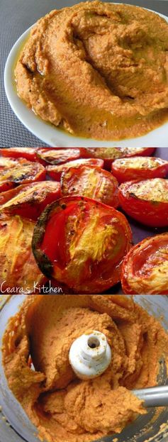 Roasted Tomato and Red Pepper Hummus