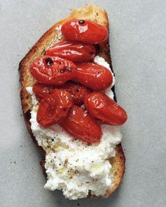 Roasted Tomato and Ricotta Crostini