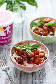 Roasted Tomato Basil Cottage Cheese Bowl