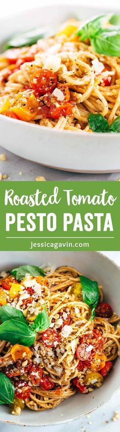 Roasted Tomato Basil Pesto Pasta