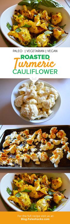 Roasted Turmeric Cauliflower Recipe by Courtney Hamilton