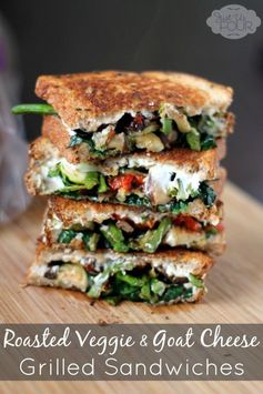 Roasted Vegetable Grilled Cheese Sandwich