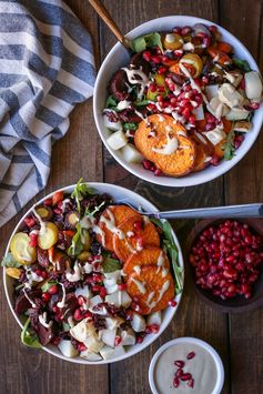 Roasted Winter Vegetable Bowls with Nutmeg Tahini