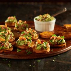 Rockin' Guacamole Sweet Potato Bites