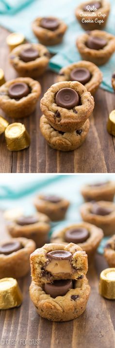 Rolo Chocolate Chip Cookie Cups