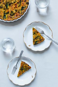 Root Vegetable Chickpea Flour “Quiche” (Gluten-Free and Vegan