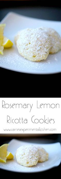 Rosemary Lemon Ricotta Cookies