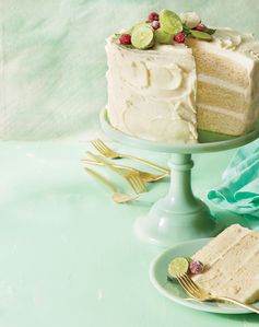 Rum Cake with Key Lime Buttercream