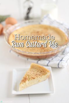 Rum Custard Pie