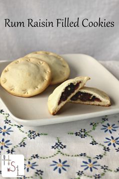 Rum Raisin Filled Cookies