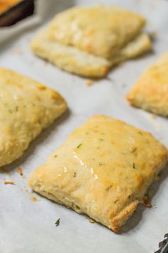 Rustic Cream Cheese and Chive Biscuits