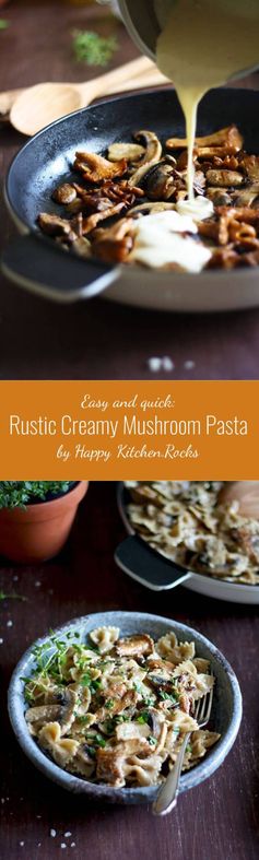 Rustic Creamy Mushroom Pasta