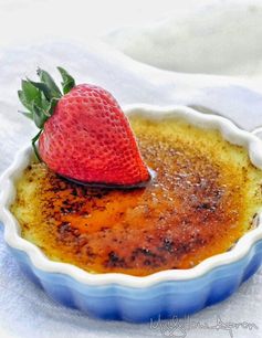 Saffron Cardamom Creme Brulée