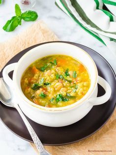 Saffron Vegetable Soup with Quinoa