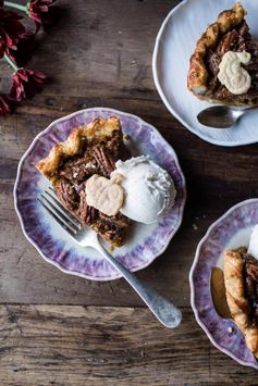 Salted Bourbon Pecan Pumpkin Pie