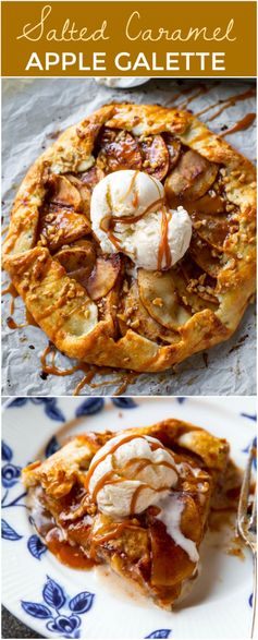 Salted Caramel Apple Galette