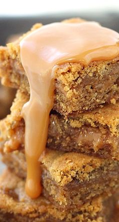 Salted caramel blondies