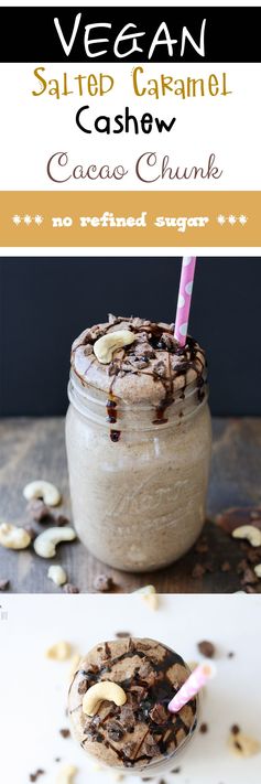 Salted Caramel Cashew Cacao Chunk Smoothie & the Silk Brand