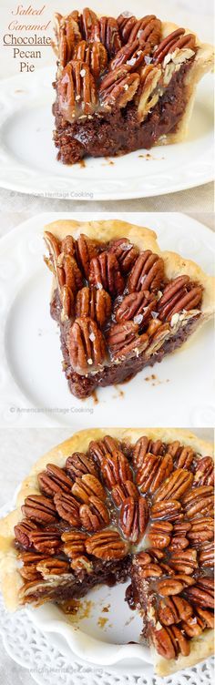 Salted Caramel Chocolate Pecan Pie