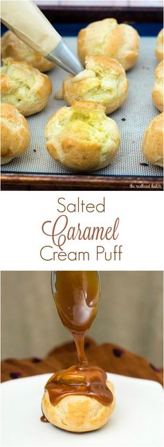 Salted Caramel Cream Puffs #SundaySupper