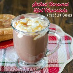 Salted Caramel Hot Chocolate (Slow Cooker