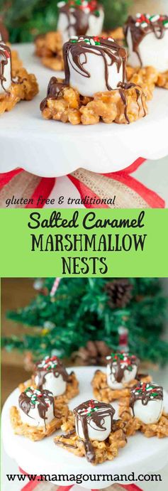 Salted Caramel Marshmallow Nests