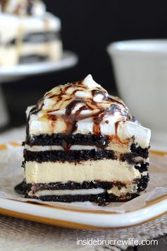 Salted Caramel Oreo Icebox Cake