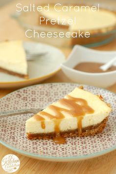 Salted Caramel Pretzel Cheesecake