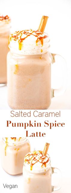 Salted Caramel Pumpkin Spice Latte