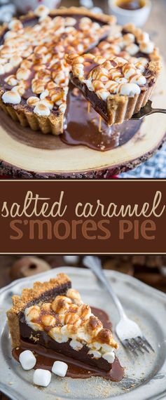 Salted Caramel S’mores Pie