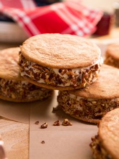 Salted Caramel Snickerdoodle Ice Cream Sandwiches