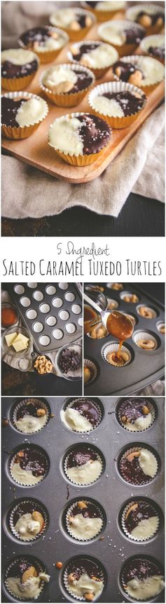 Salted Cashew Tuxedo Turtles