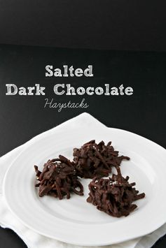 Salted Chocolate Haystack Cookies