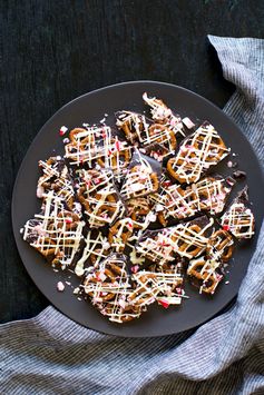 Salted Pretzel Peppermint Bark