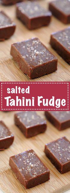 Salted Tahini Fudge